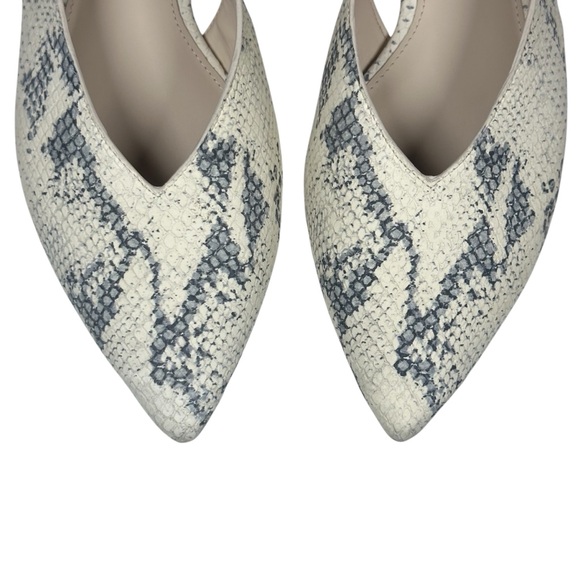 Cole Haan Snakeprint Slingback Pointed Toe Flats Merrit Skimmer Women’s size 11B - Picture 10 of 14